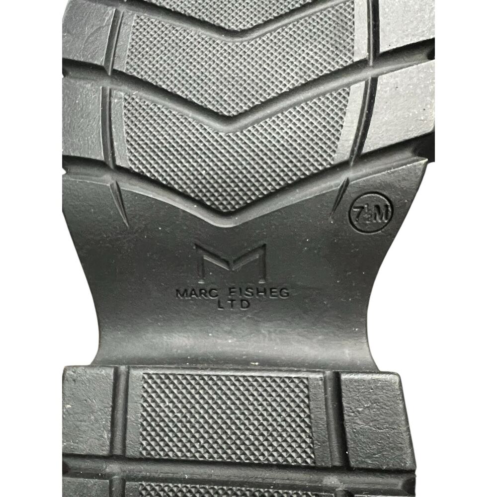 New! Marc Fisher Izuma Lugsole Boots in White/Black - Size 7.5 (MSRP $259) - Picture 11 of 11